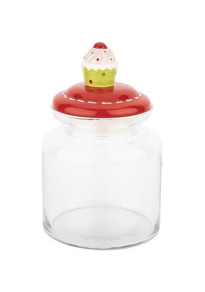 Tantitoni Cupcake Seramik Kapaklı Kavanoz 1085Ml