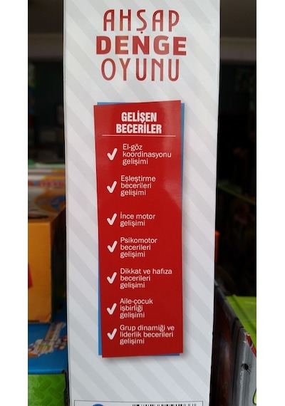 Gradıtı 54 Parça Jenga Ahşap Blok Dengesi Oyunu