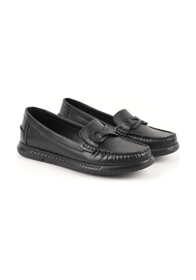 Libero L081.24106 Klasik Dikiş Detaylı Antik Görünümlü Termo Taban Kadın Loafer Ayakkabı Siyah Libero L081.24106 Klasik Dikiş Detaylı Antik Görünümlü Termo Taban Kadın Loafer Ayakkabı Siyah