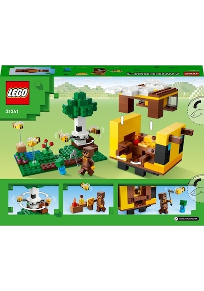 LEGO® Minecraft Arı Evi 21241 8+ Yaratıcı Oyuncak Yapım Seti - 254 Parça