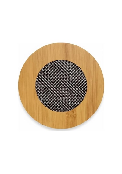 Yuvarlak Bambu Nihale Metal Fileli, Isıya Dayanıklı Tencere Ve Çaydanlık Altlığı 16,5 X 16,5 Cm Diğer