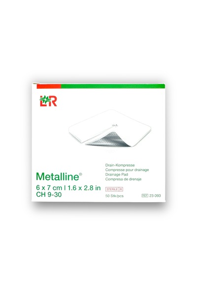 Metalline Steril Trakeostomi Kanül Pedi 6 X 7 Cm - 50 Adet