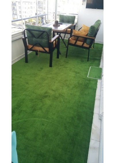 Regnum Halı Protokol Yeşil Kaymaz Taban Balkon Kesme Yolluk