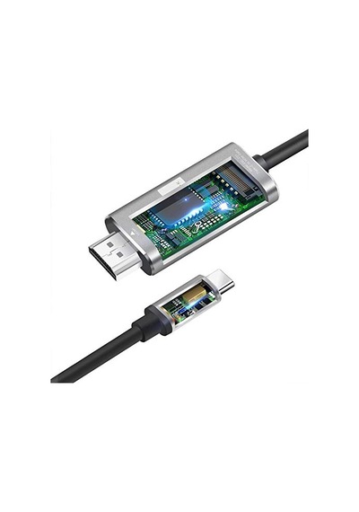 Hc-01 Type-c To 4k Ultra Full Hd Hdmı Usb-c Tak Çalıştır Görüntü Aktarım Kablosu-1.8m Diğer