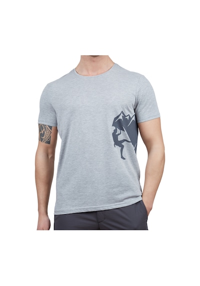 Alpinist Camp Erkek T-shirt 600611 Gri Melanj Gri Melanj
