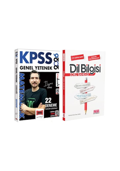 Yargı 2026 Kpss Genel Yetenek Tamamı Çözümlü Matematik 22 Deneme Ve Akm Dil Bilgisi Soru Bankası Seti 2 Kitap