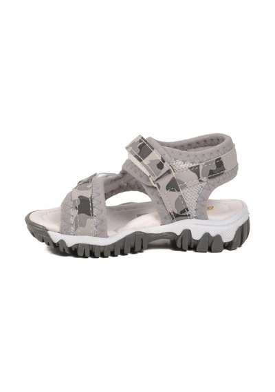 Arzen Gri-kamuflaj Polyester Karışımlı Çocuk Sandalet 25t104 B