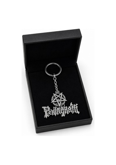 Pentagram Sembollü Pentagram Yazılı Metal Anahtarlık Gotik Tasarım Anahtar Aksesuarı