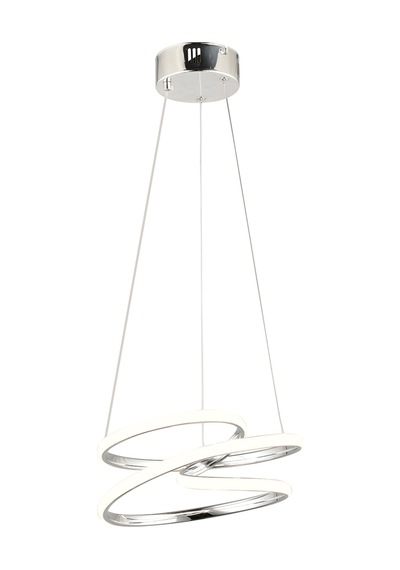 Ld 039 Topsuz Model Krom 3 Renkli Salon Ve Oturma Odası İçin İdeal Alüminyum Avize, 35x70 Krom