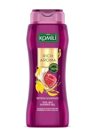 1878, Rich Aroma Refresh&energize Kalıcı Parfüm Etkili Duş Jeli 500ml, F3100219-002, Mor Açık Mavi