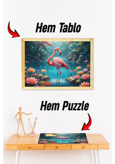 Ahşap Çerçeveli Puzzle - Tablo Hthp - 008 23 X 32 120 Parça