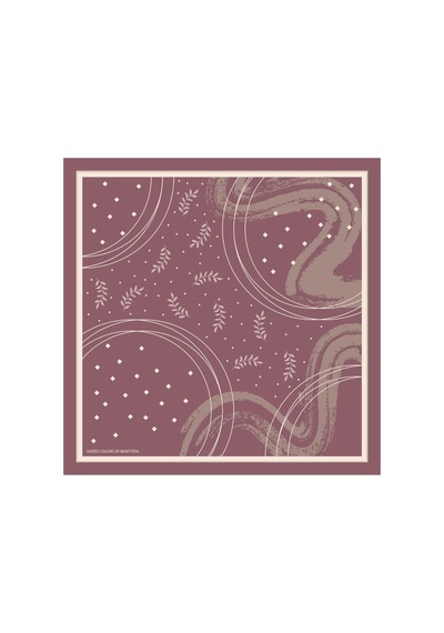 United Colors Of Benetton Flora Bandana/fular -1019-47 47 Mürdüm