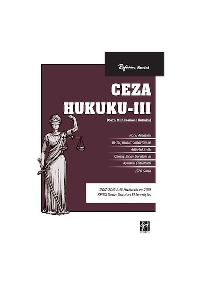 Ceza Hukuku -III (Ceza Muhakemesi Hukuku) / Kolektif