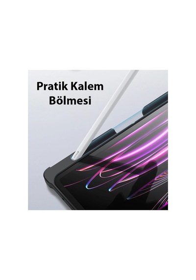 Dux Ducis Apple Uyumlu iPad Pro 12.9 2022/2021/2020 Sk Series Kablosuz Bluetooth Klavye Touchpad - Hs08377424-3 Siyah Arka Kapak Dux Ducis Apple Uyumlu iPad Pro 12.9 2022/2021/2020 Sk Series Kablosuz Bluetooth Klavye Touchpad - Hs08377424-3 Siyah Arka Kapak