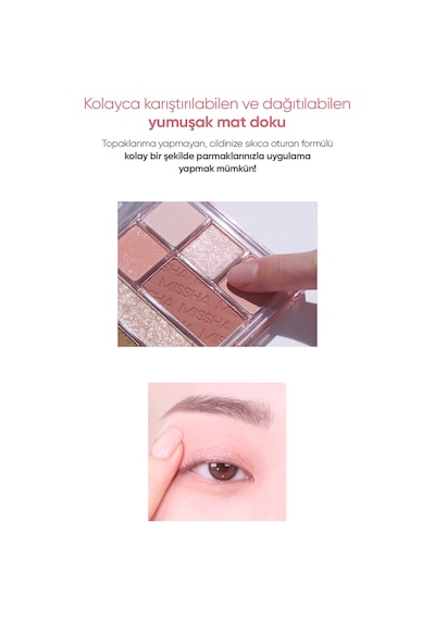 Missha Mood Moment Mat Ve Işıltılı Tonlar Barındıran Far Paleti 1 Rosy Rooftop
