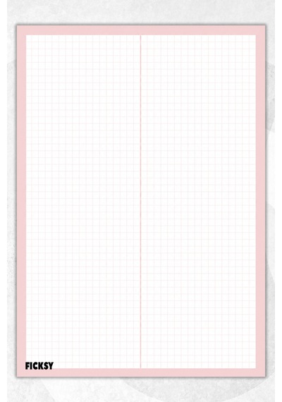 A4 Bloknot Kareli Defter - 50 Yaprak - Memopad - Notepad - Not Defteri - Not Kağıdı Çok Renkli Çok Renkli