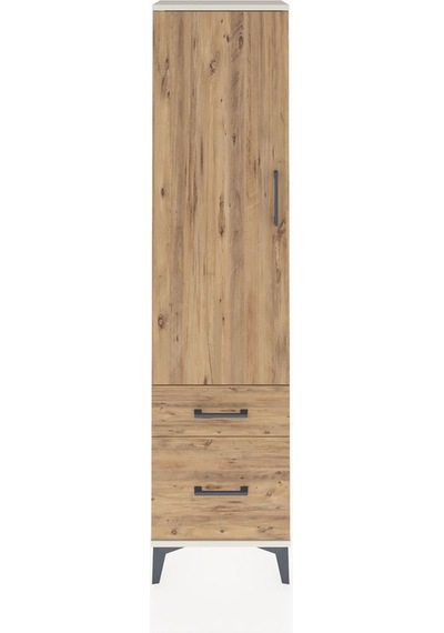 Arges Dolap 2 Raflı 2 Çekmeceli Tek Kapaklı 44x30x182 Aytaşı-çam Aytaşı