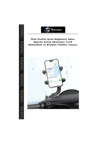 Özel Üretim Ayna Bağlantılı Gdon Aparatı Sürüş Aksesuarı C119 Motosiklet Ve Bisiklet Telefon Tutucu