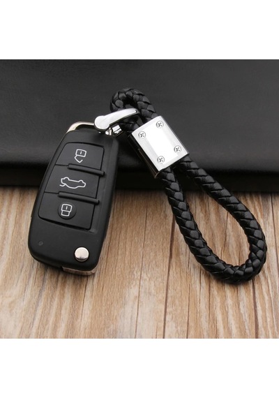 Toyota Uyumlu Siyah Deri Anahtarlık Corolla Auris Avensis Yaris