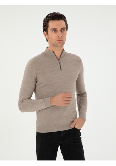 Cacharel Erkek Vizon Kazak /triko 50296487-vr052 Kahverengi
