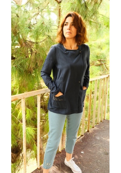 Crveniruz Sweatshirt Hırka Lacivert