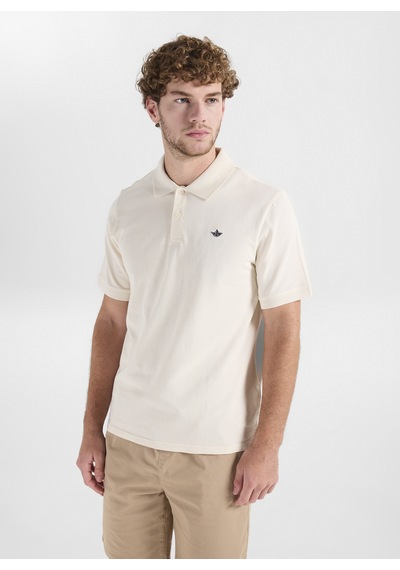 Dockers Bej Erkek Slim Fit Logo Baskılı Polo T-shirt A1159-20