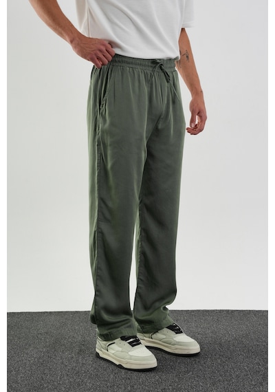 Redline Fate Erkek Baggy Rahat Pantolon Haki