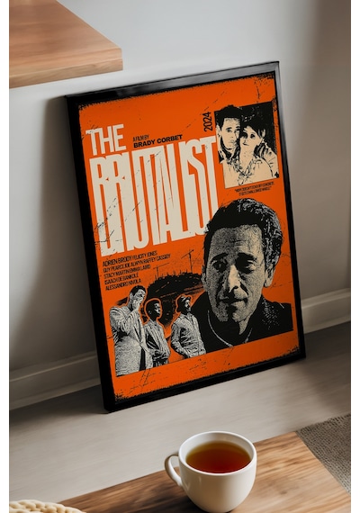 The Brutalist Siyah Ahşap Çerçeveli Poster, Film Duvar Tablosu