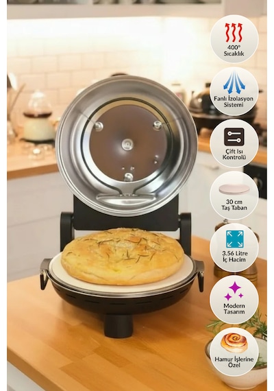 Dr.maya Pro Plus 1400 W Taş Fırın Pizza Makinesi