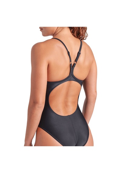 Arena Solid Swimsuit Lightdrop Back Kadın Siyah Yüzücü Mayo 005909501