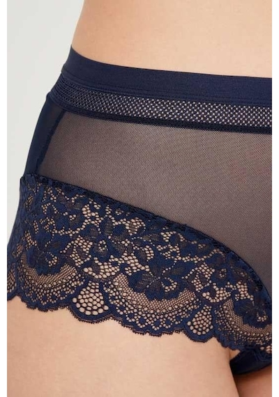 Cottonhill Dantel Detaylı Transparan Büyük Beden Bikini Külot 3'lü Paket-2 Çok Renkli 2