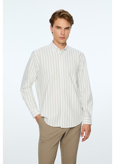 Morven Erkek Yeşil Pamuk Trend Çizgili Dynamic Fit Düğmeli Yaka Gömlek 26ms004027700 Yeşil Morven Erkek Yeşil Pamuk Trend Çizgili Dynamic Fit Düğmeli Yaka Gömlek 26ms004027700 Yeşil
