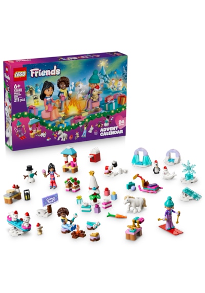 LEGO® Friends 2026 Yılbaşı Takvimi 42698 - 6 Yaş ve Üzeri Çocuklar için 3 Mini Bebek İçeren Oyuncak Yapım Seti (211 Parça)