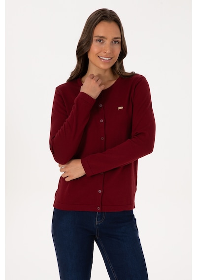 U.s. Polo Assn. Kadın Bordo Hırka Triko 50307719-vr014 Bordo