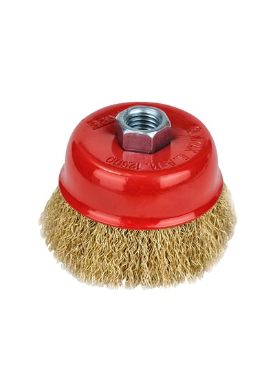 Fixonic Eratool Era10038 65mm Saçaklı Çanak Fırça Sarı Telli