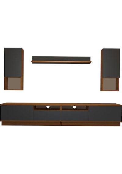 Decoraktiv Trendstyle 5220das Mdf Tv Ünitesi Tv Sehpası Ceviz - Antrasit