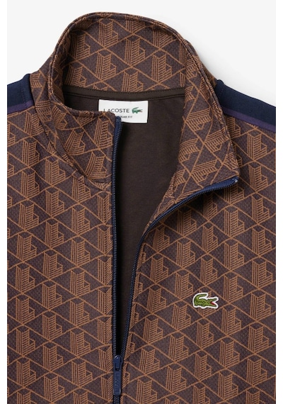 Lacoste Men's Regular Fit Zip Up Monogram Sweatshirt Erkek Tam Fermuarlı Logolu Sweatshirt Kahverengi Lacoste Men's Regular Fit Zip Up Monogram Sweatshirt Erkek Tam Fermuarlı Logolu Sweatshirt Kahverengi