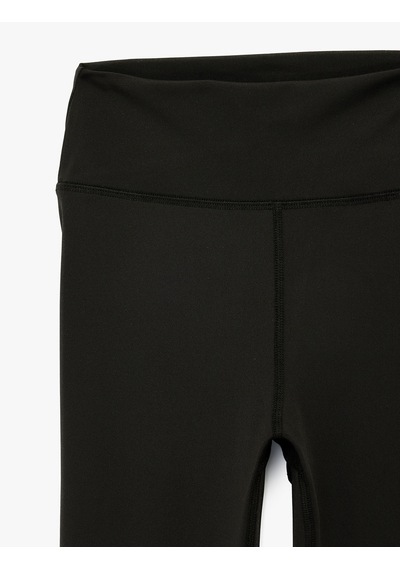 Koton Yüksek Bel Slim Fit Spor Tayt Siyah 6sak40146nk Siyah