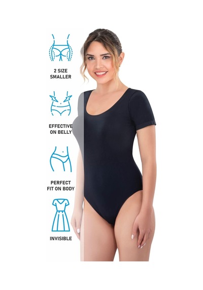 Siyah Mı Emay 1926 Soft Yarım Kollu Body Siyah