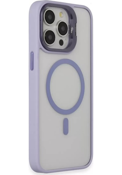Joko Apple Apple iPhone Uyumlu  15 Pro Kılıf Roblox Lens Magsafe Standlı Kapak - Lila