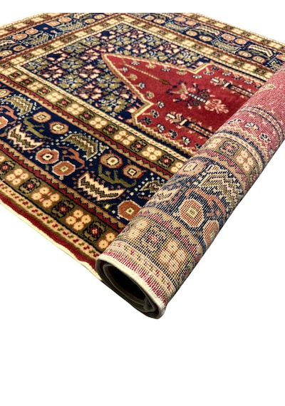 El Dokuma Sıfır Bünyan Halısı Seccade 90x135 Kiremit Yün Namazlık