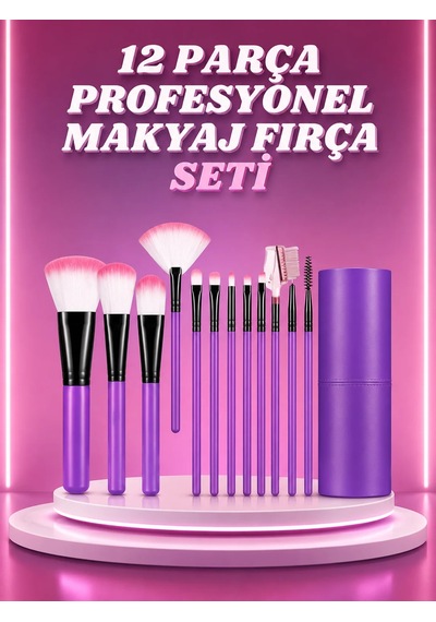 12 Parça Yumuşak Uçlu Makyaj Fırça Set-göz Ve Yüz Makyajı İçin Fırça Seti Profesyonel Makyaj Seti 84068822