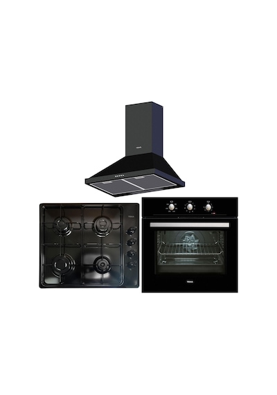 Teka Chef 3 Ankastre Set (HE 715 BK - HLX 60 4G AI AL BK - DBT 60 BK) 64000462
