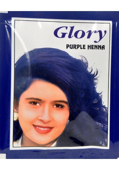 Glory Mor Hint Kınası (Purple Henna) 10 Gr Paket