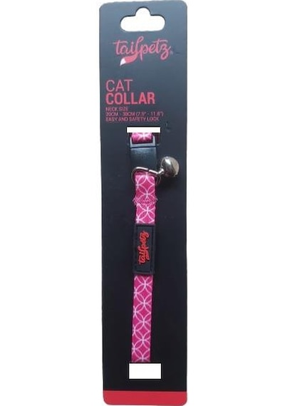 Tailpetz Cat Color Easy & Safety Lock Tile Ayarlanır Kedi Boyun Tasması