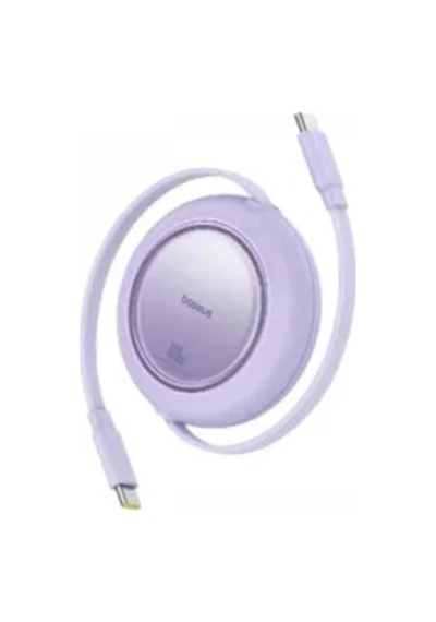 Baseus P10364500213-00 Free2 Pull Mini Kablolu Usb-c 100w 2m Mor Şarj Kablosu Kdo
