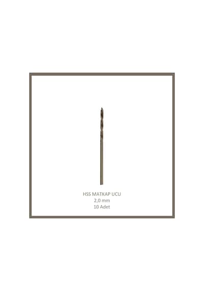 Hss Matkap Ucu 2 Mm, Metal, Ahşap, Plastik İçin 10 Adet