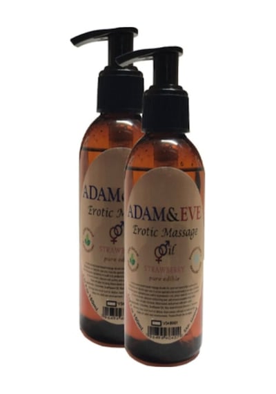 Adam & Eve Aromaterapi Unisex Özel Çilekli Yağı Pureedible Strawberry Flavormassage Oil 125 Ml 2adet Diğer