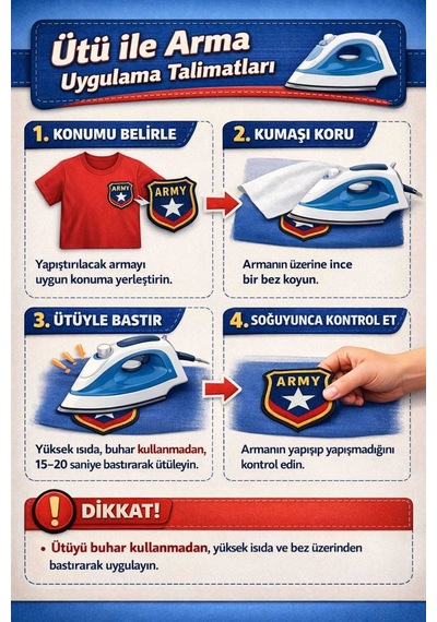 Ütü İle Yapışan Arma Patch-yama Kalpli Fil 7x7 Cm 1 Adet - 838563974