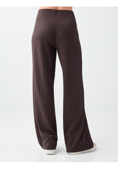 Jimmy Key Acı Kahve Normal Bel Uzun Örme Pantolon 6sw187186803 Acı Kahverengi